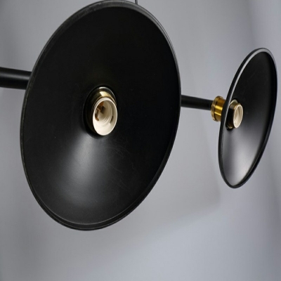 3-Light Island Chandelier Industrial Style Cone Shape Metal Hanging Lamp Kit