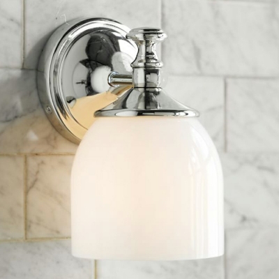 Industrial Cylinder Wall Mounted Light Fixture Glass Wall Sconce Lighting