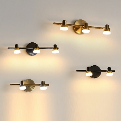 Mid Century Modern Warm Light Cylinder Wall Mounted Light Fixture Glass Wall Sconce Lighting
