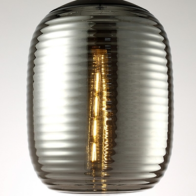 Minimalist Cylindrical Down Lighting Pendant Glass Pendant Lighting Fixtures