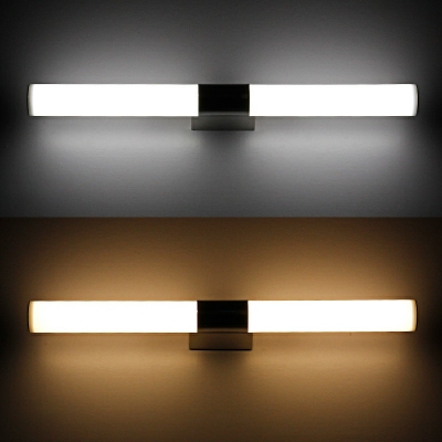 Minimalistic  Warm Light Linear Vanity Light Fixtures Acrylic Led Vanity Light Strip