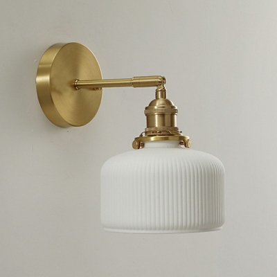 Wall Mounted Lamps White Color Flush Mount Wall Sconce for Bedroom