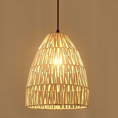 Yellow Globe Pendant Lighting Fixtures Modern Style Vine 1-Light Hanging Ceiling Light