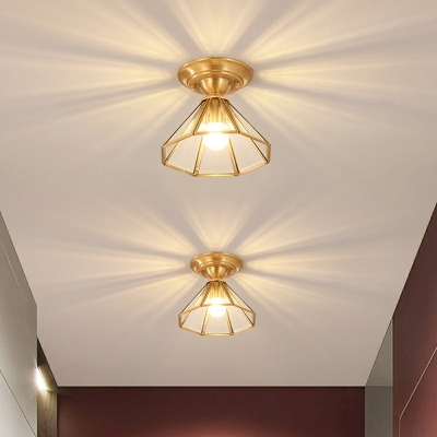 1 Light Close to Ceiling Lighting Traditional Semi Flush Mounted Ceiling Led Lights for Bedroom
