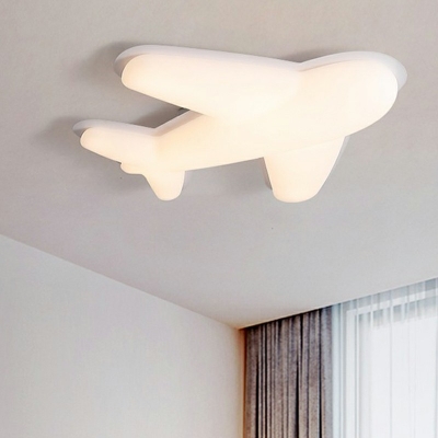 Creative Flush Mount Ceiling Lighting Fixture Airplane Close to Ceiling Lamp for Bedroom