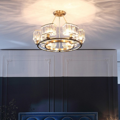 Pendant Light Kit Traditional Style Glass Suspension Pendant Light for Living Room