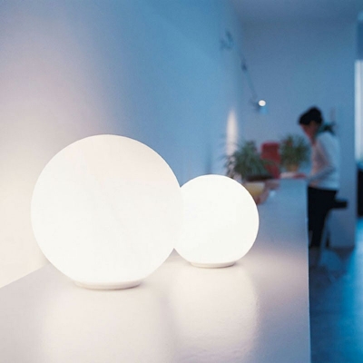 Simplicity Cobblestone Small Desk Task Lighting White Glass Nightstand Lamp
