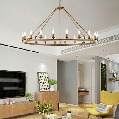 Hanging Ceiling Light Modern Style Metal Hanging Lamp Kit for Living Room