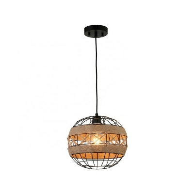 Industrial Hanging Pendant Lights Manila Rope Hanging Lamp Kit for Dining Room