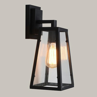 Industrial Style 1 Head Wall Mount Lighting Glass Wall Mounted Light Fixture for Corridor
