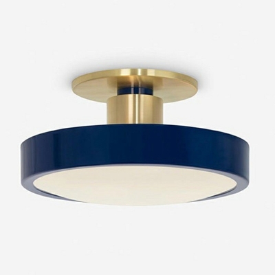 Metal Macaron Third Gear Surface Mounted Led Ceiling Light Modern Macaron Close to Ceiling Lighting for Living Room