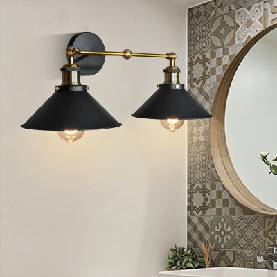 Vanity Wall Sconce Industrial Style Metal Vanity Lighting Ideas for Bathroom