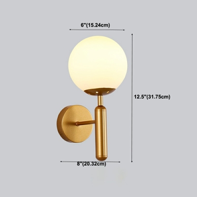 Wall Sconce  Modern Style Glass Wall Sconce Lighting For Living Room