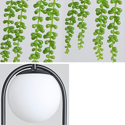 1 Light Drop Pendant With Plants Suspension Pendant Light for Living Room