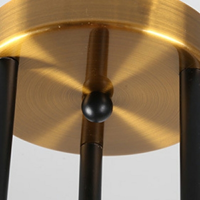 4-Light Ceiling Pendant Light Contemporary Style Sputnik Shape Metal Chandelier Lighting
