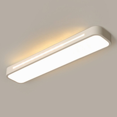 Acrylic Rectangle Flush Mount Ceiling Light Contemporary Style LED Ceiling Lighting