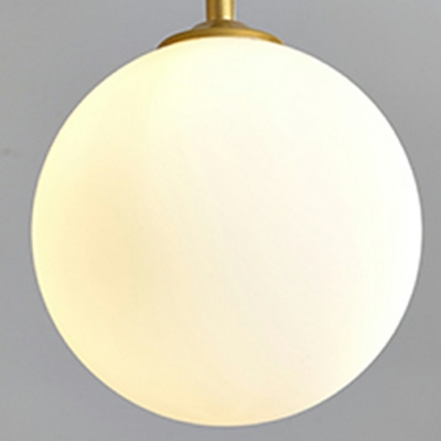 Industrial Style Chandelier Pendant Light Milk White Glass Chandelier Lighting Fixture