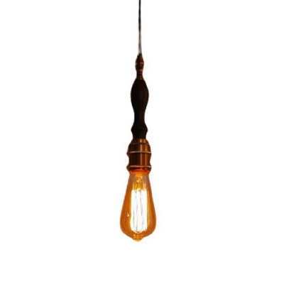 Industrial Suspension Pendant Bulb Shape Hanging Light Fixtures for Living Room