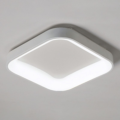 Modern Geometric Flush Mount Light with Acrylic Shade LED Lighting