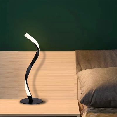 Modern Led Table Lamps Acrylic Shade Nightstand Lamps for Bedroom