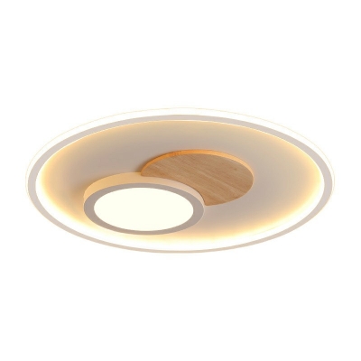 Modern Simple Ceiling Light with Acrylic Shade LED Lighting in White