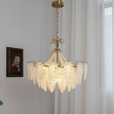 Pendant Light Fixture Traditional Style Glass Ceiling Pendant Light for Living Room