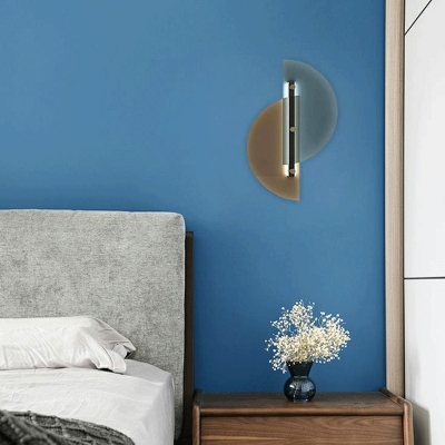 Postmodern Wall Sconce Lighting Wall Mounted Lights Metal Shade for Bedroom