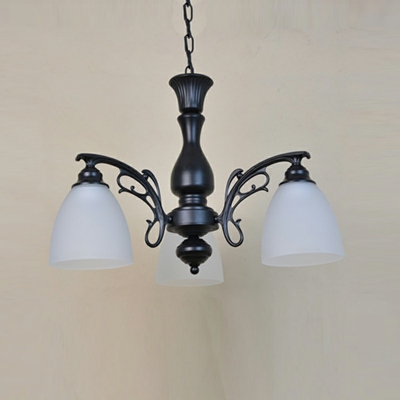 Black Hanging Light Fixtures Metal Modern Chandelier Pendant Light for Living Room
