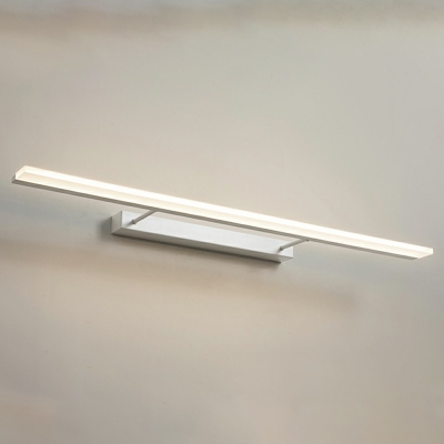 Contemporary Natural Light Linear Vanity Light Fixtures Metal and Aluminum Led Vanity Light Strip