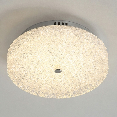 Modern Crystal Flush Mount Light LED Ceiling Mount Lighting in White