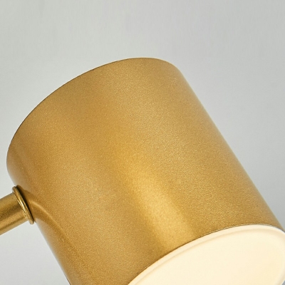 6-Light Semi Flush Mount Light Contemporary Style Cylinder Shape Metal Third Gear Ceiling Light Fixtures