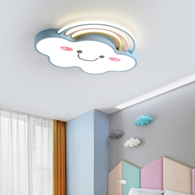 Cartoon Led Flush Mount Ceiling Light Fixtures Modern Kid's Room Close to Ceiling Lamp