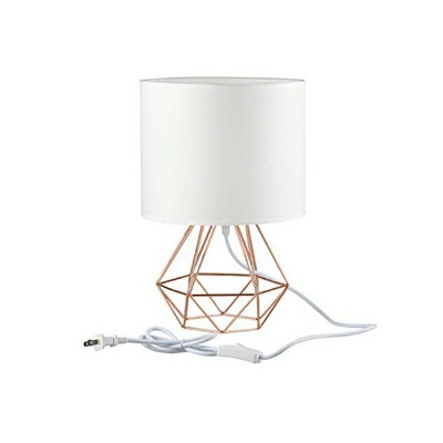 Contemporary Bedside Desk Lamps Fabric Shade Table Lamps for Bedroom