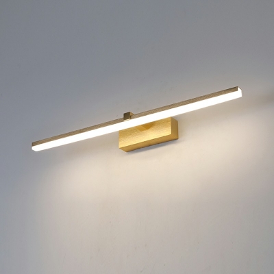 Contemporary Linear Vanity Light Fixtures Metal and Aluminum Warm Light Vanity Light Strip
