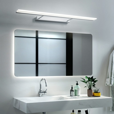 Contemporary Natural Light Linear Vanity Light Fixtures Metal and Aluminum Led Vanity Light Strip