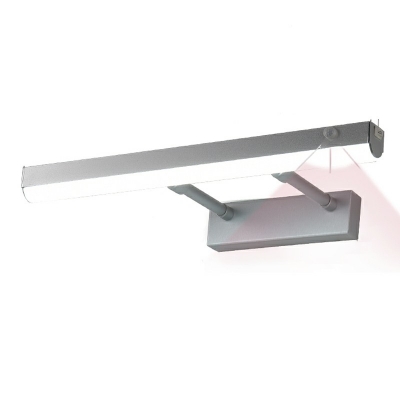 Contemporary White Light Linear Vanity Light Fixtures Metal and Aluminum Led Vanity Light Strip