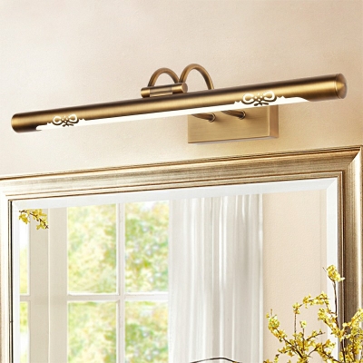 Minimalistic Natural Light Linear Vanity Light Fixtures Metal and Acrylic Led Lights for Vanity Mirror