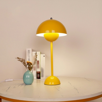 1 Light Dome Shape Modern Table Lamps Metal Bedside Table Lamps For Living Room