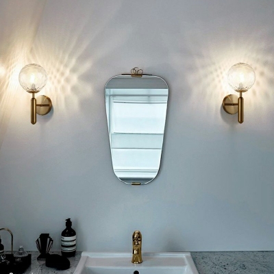 Modernist Global Wall Mounted Vanity Light Glass Vanity Mirror Bath Light
