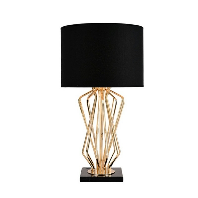 Postmodern Marble Metal Table Lamp 1 Light Night Table Lamps for Living Room