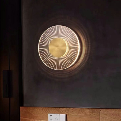 Round Shape LED Wall Lighting Ideas Wall Mounted Lamp for Living Room Bedroom