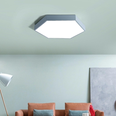 Hexagon Flush Mount Ceiling Light LED Close to Ceiling Light for Bedroom Living Room