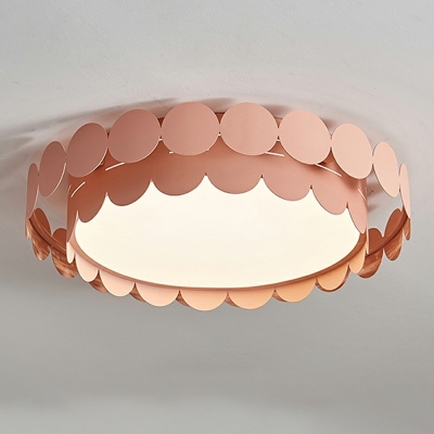 Third Gear Led Flush Mount Ceiling Light Fixtures Modern Macaron Close to Ceiling Lamp for Bedroom