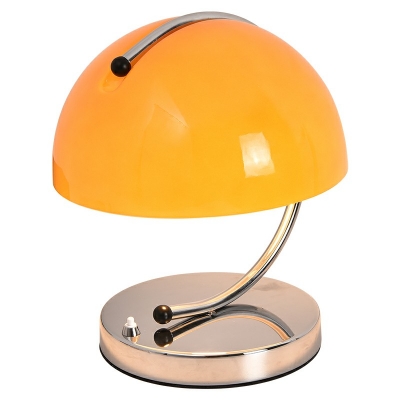 Modernism Dome Night Table Lamps Metal and Glass Table Lamp for Bedroom