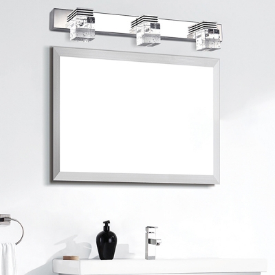 Wall Vanity Light Modern Style Crystal Vanity Lighting for Bathroom