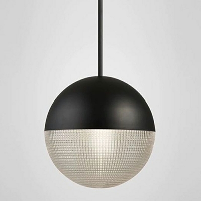 Contemporary  Ball Pendant Light Fixture Metallic and Glass Suspension Pendant Light