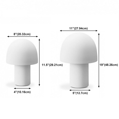 Modern Style Metal Desk Lamp Mushroom 1-Head Study Room Desk Lighting