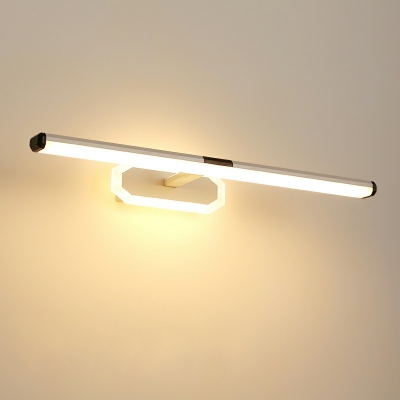 Modernism Swing Arm Third Gear Bathroom Lighting Stainless Steel Led Lights for Vanity Mirror