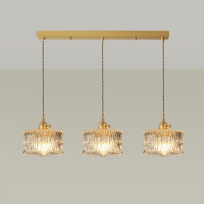 1 Light Bowl Pendant Lighting Fixtures Modern Style Amber Glass Pendant Lamp in Beige