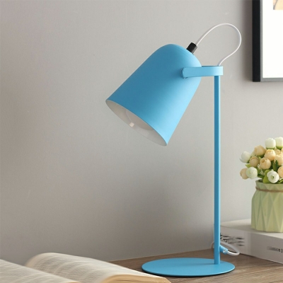 1-Light Table Light Contemporary Style Geometric Shape Metal Bedside Lamps